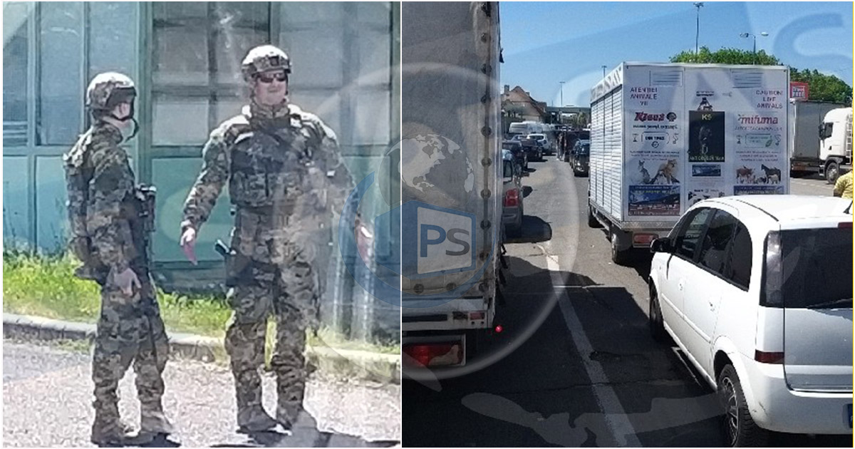 FOTO/VIDEO. Nervi, claxoane și cozi uriașe în Vama Petea. Ungaria a scos militarii la graniță