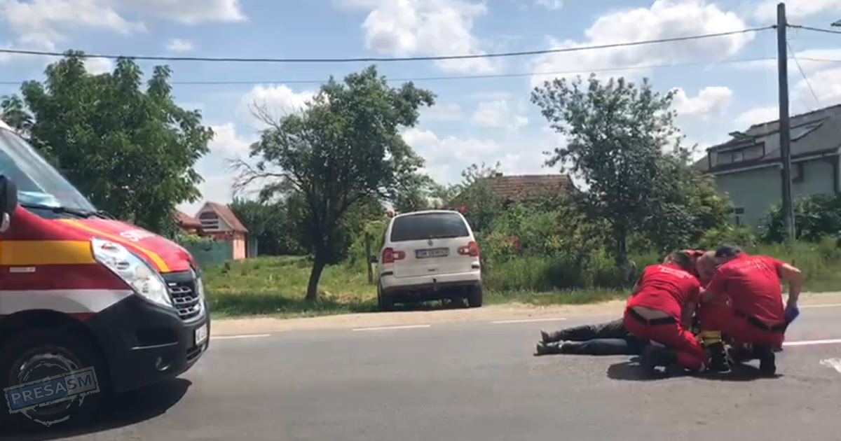 ASTĂZI, în Oaș. Un șofer (75 ani) a lovit cu mașina un pieton și a fugit!