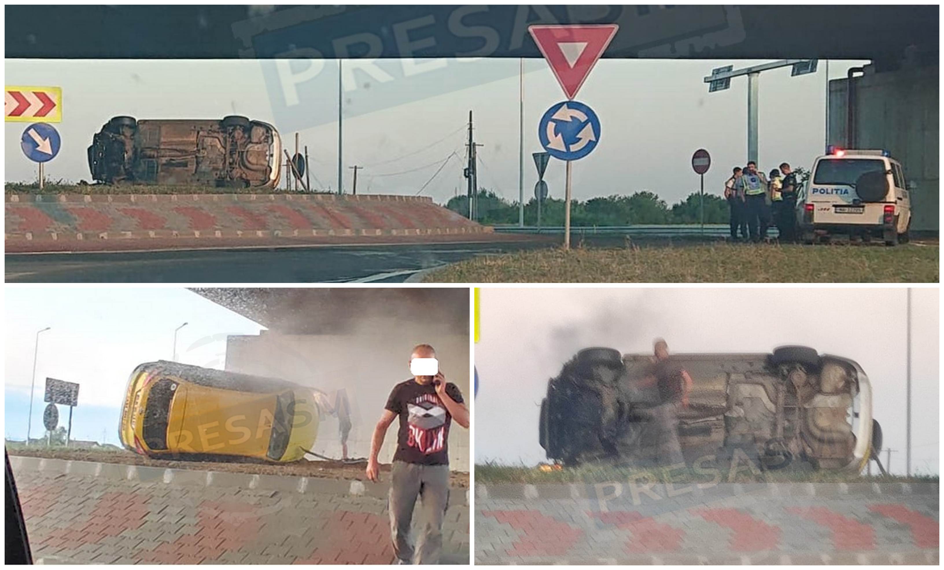 FOTO. Astăzi a venit sentința în cazul minorului care s-a răsturnat cu mașina pe centura Sătmarului