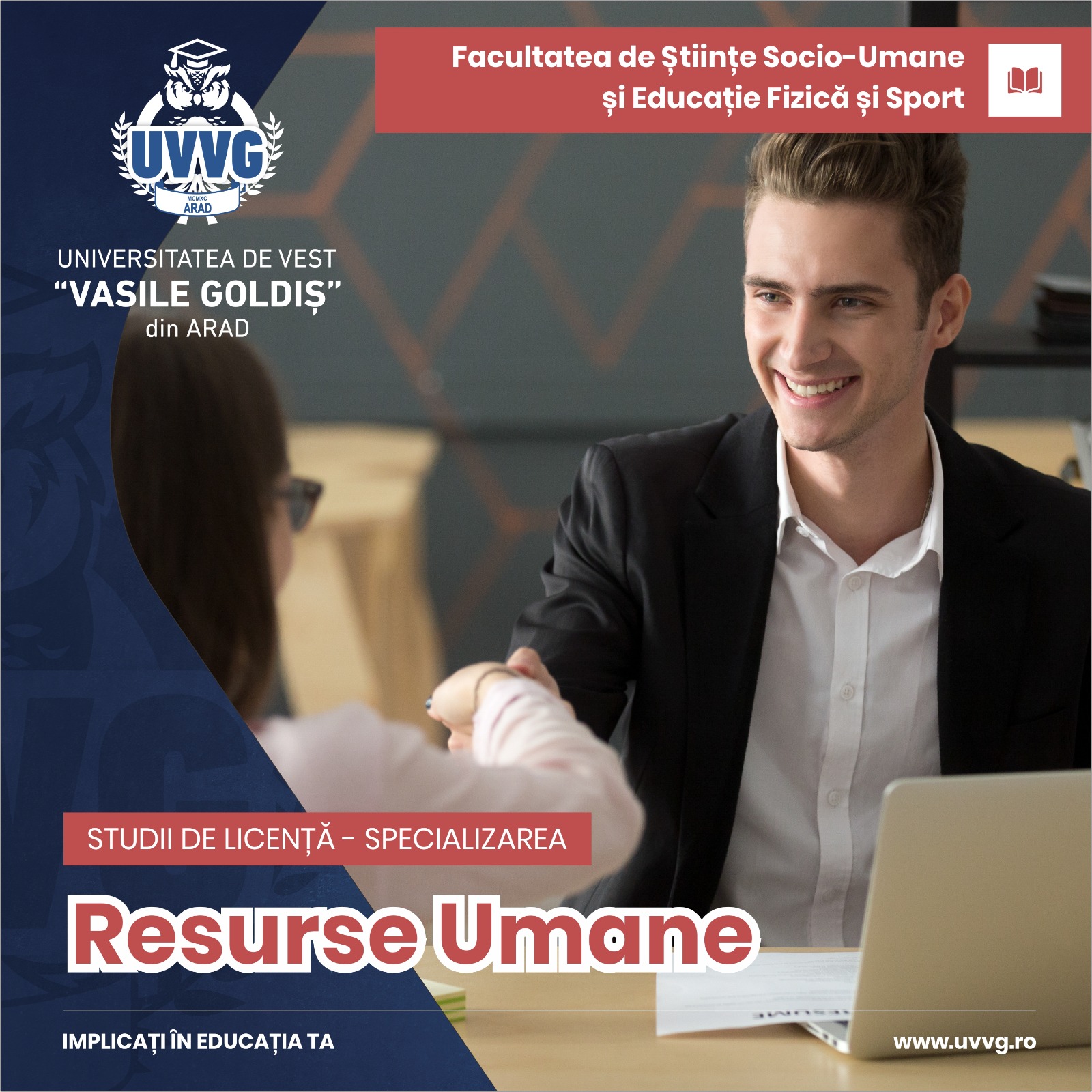 Resurse Umane, studii de licență la UVVG Arad. Ofertă educațională bazată pe cererea pieței muncii