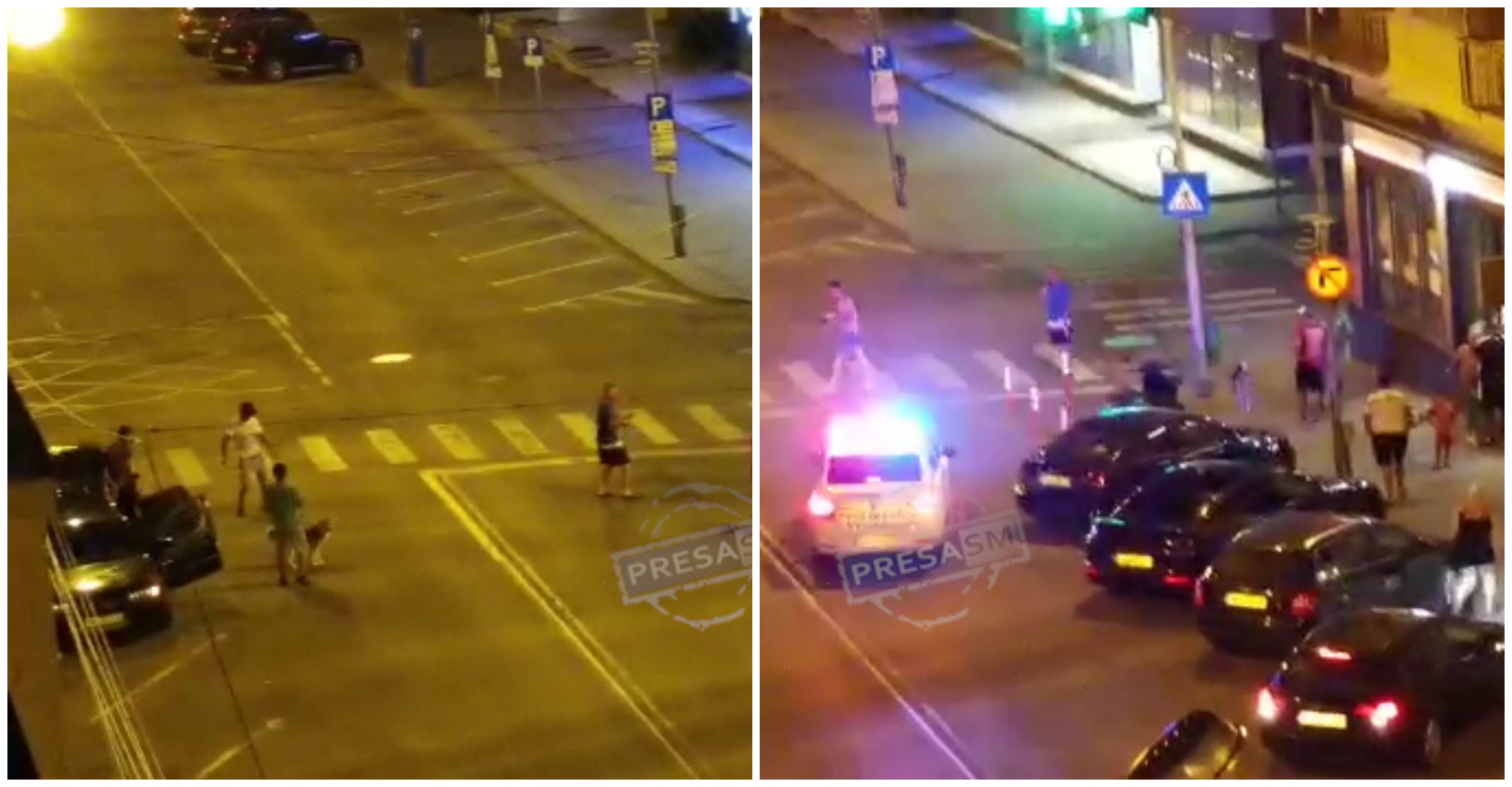 Videó. Éjszaka, az utca közepén buliztak és hőbörögtek Szatmárnémeti központjában. A rendőrség büntetett
