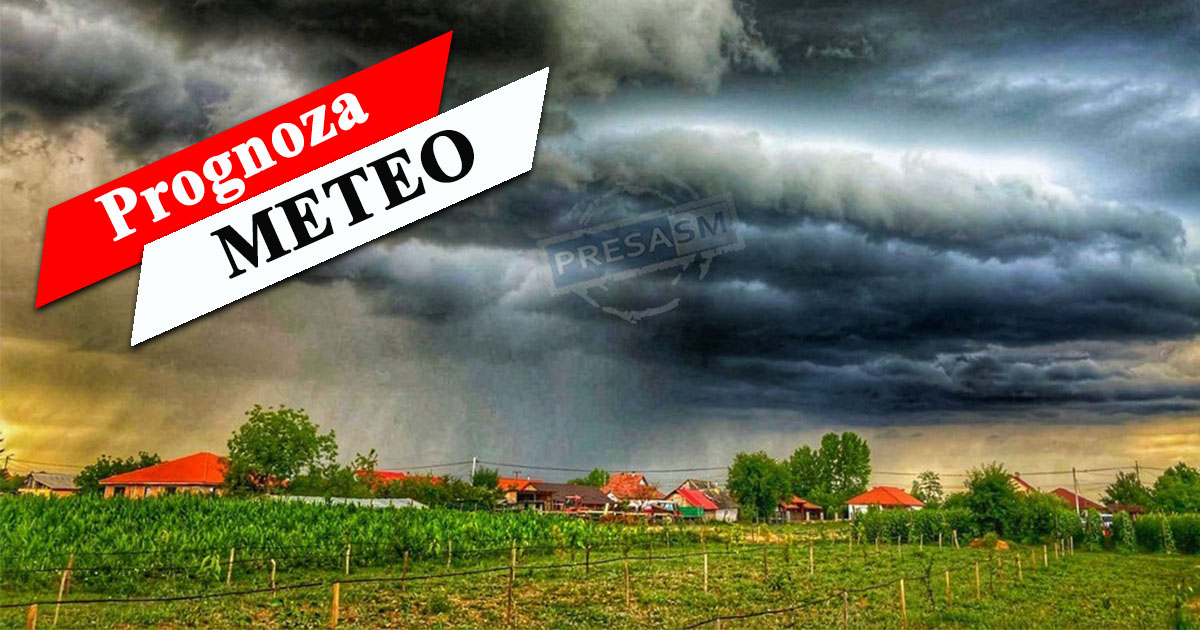 O nouă informare de vreme rea cu ploi, furtuni și vijelii. Prognoza meteo pentru Satu Mare