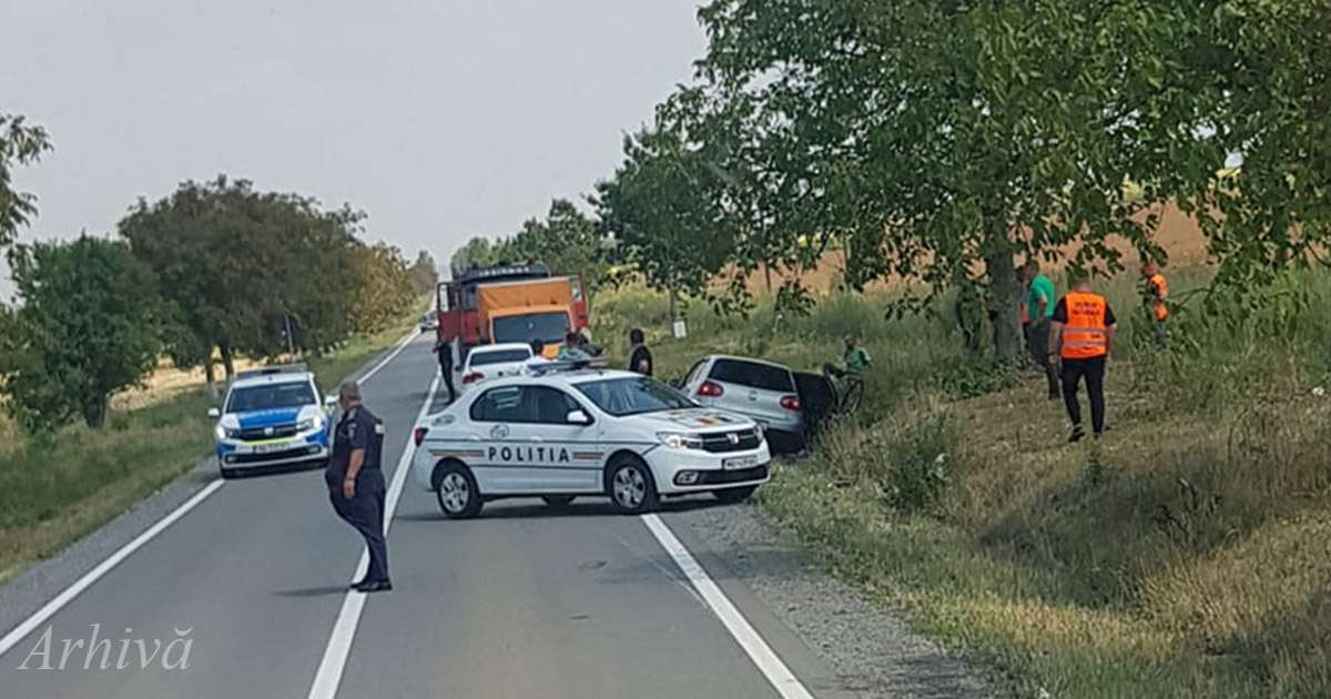 Cu alcoolemie uriașă, un sătmărean a ratat curba și a ajuns cu mașina în șanț. Ce ”premiu” a primit