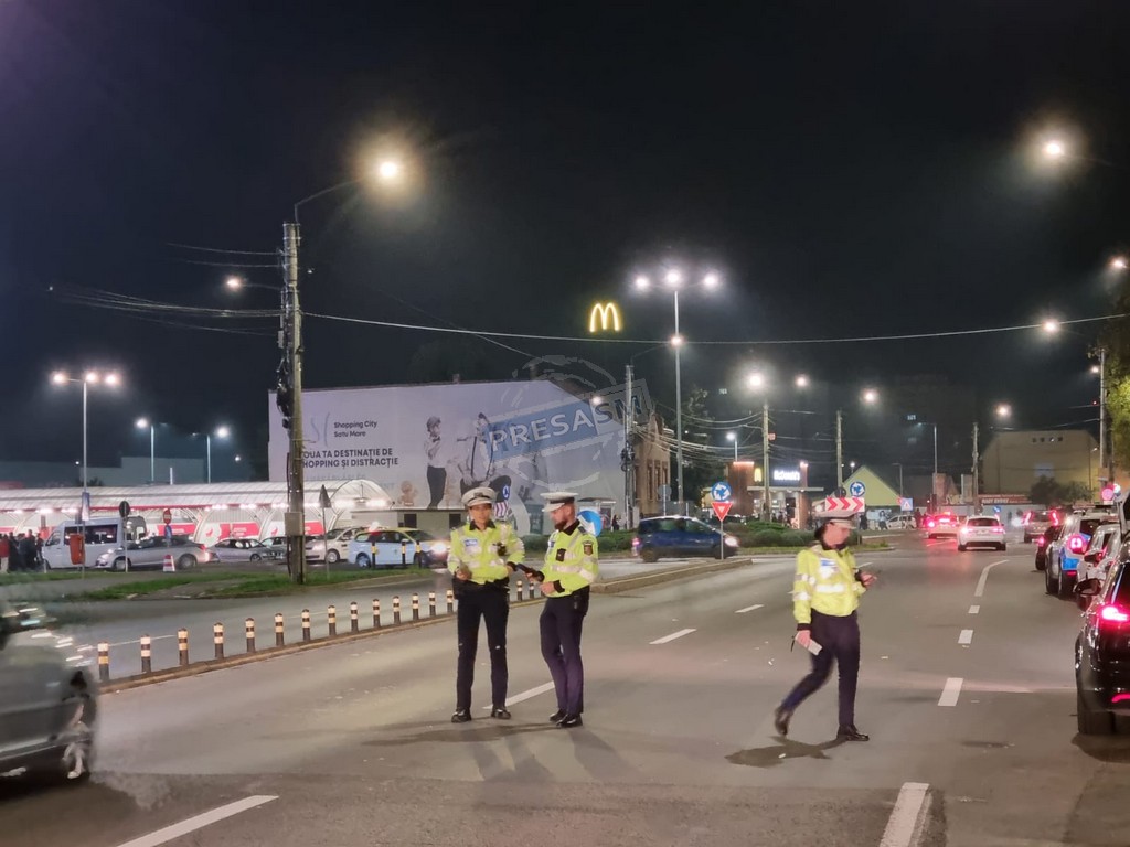 GTA de Satu Mare. Un puștan (17 ani) drogat, urmărit de Poliție pe șoselele din Satu Mare