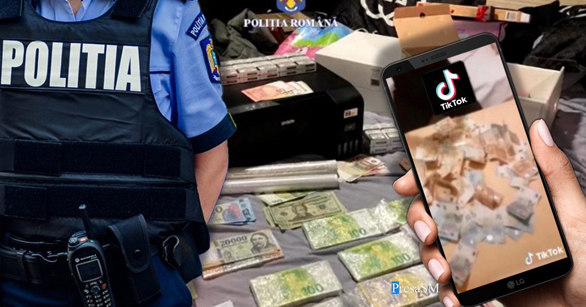 FOTO/VIDEO. "Falsificatori" de euro pentru cocalarii de pe Tik Tok. Dați în gât de o prostituată