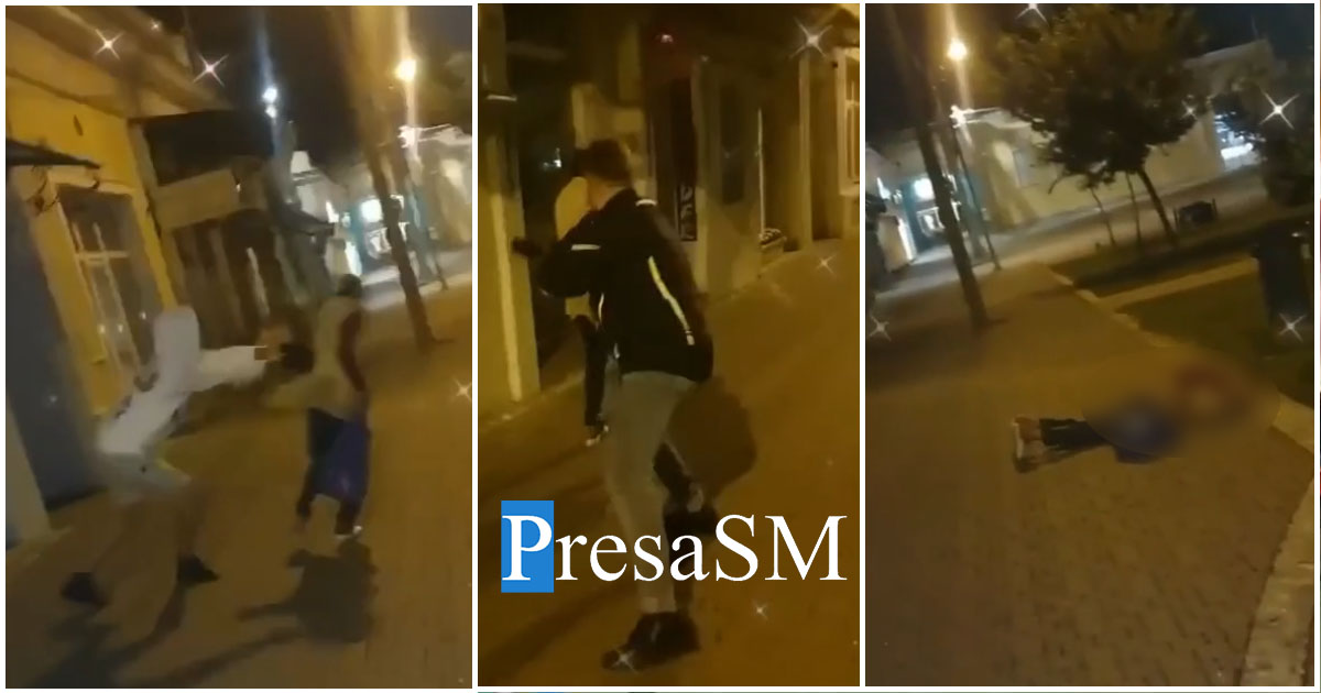 VIDEO. Femeie necăjită, batjocorită și agresată de câțiva tineri la Carei. A decedat între timp