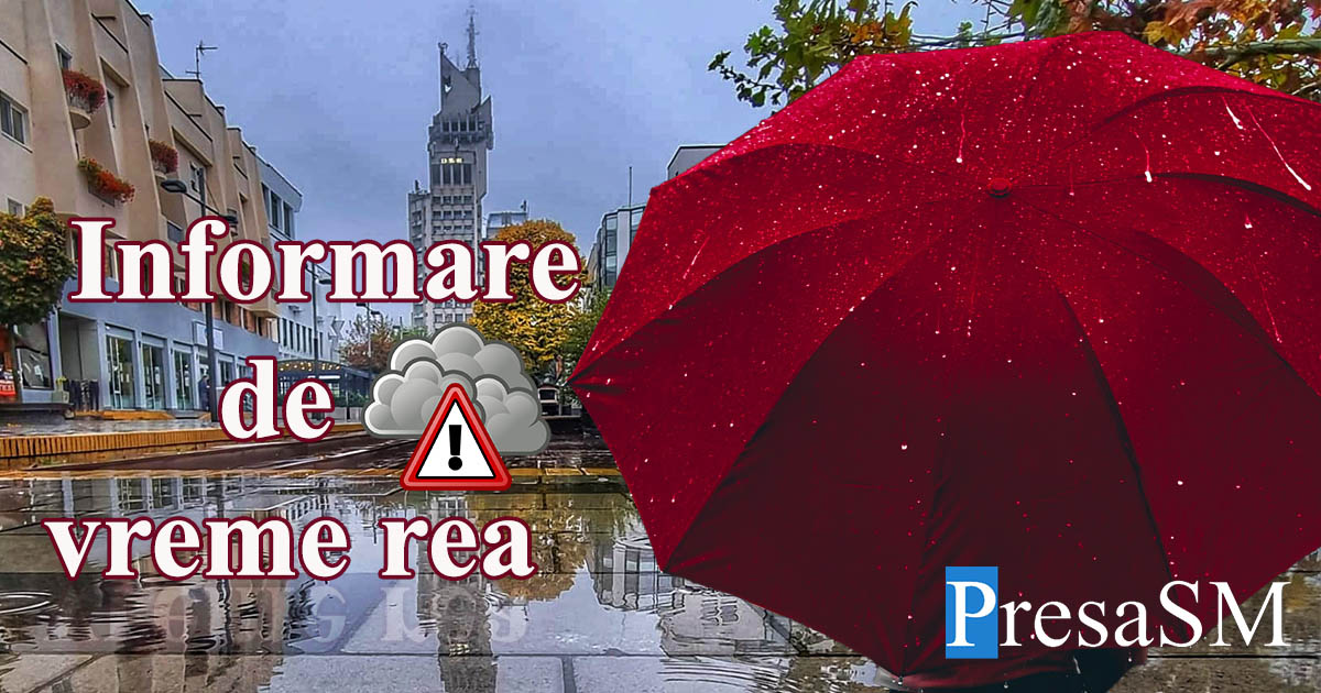 Satu Mare, sub informare de vreme rea. Ce spun meteorologii