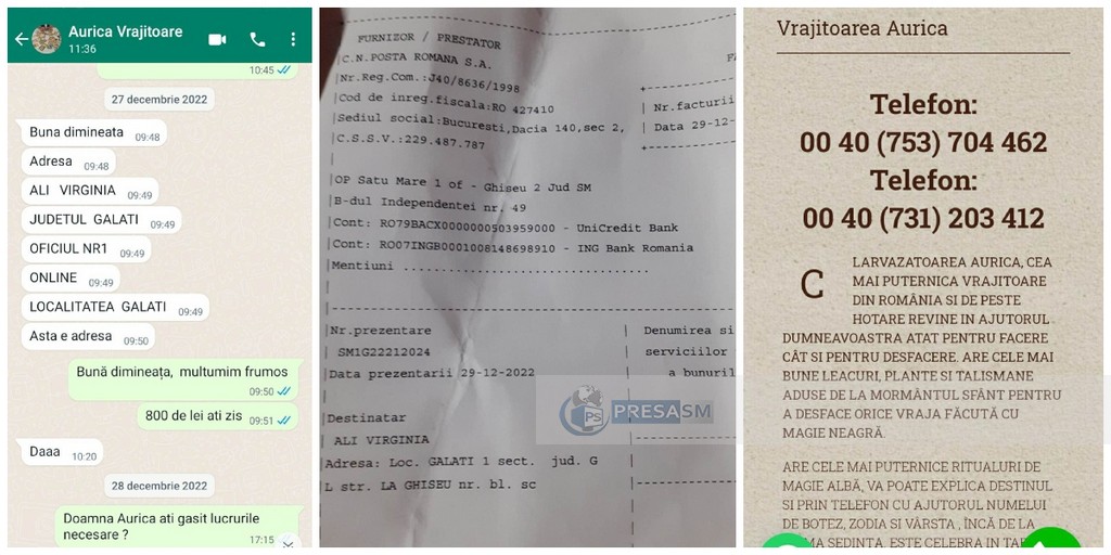 FOTO. Sătmăreni ”vrăjiți” cu mii de lei de cea mai puternică vrăjitoare din România :)