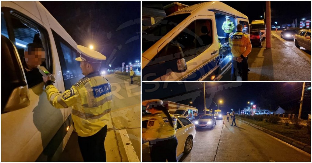 FOTO/VIDEO. Filtru total la intrarea în municipiul Satu Mare. Toți șoferii sunt trași pe dreapta