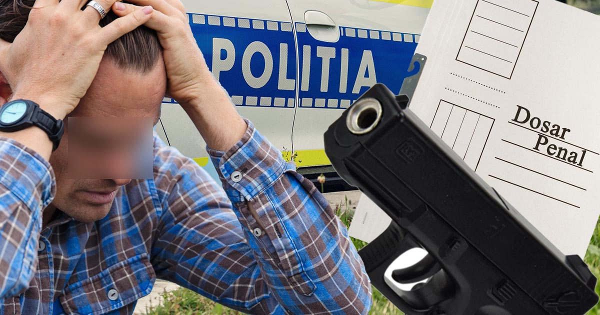 Tânăr sătmărean și-a luat arma la plimbare, prin centrul orașului. Oamenii legii i-au confiscat-o