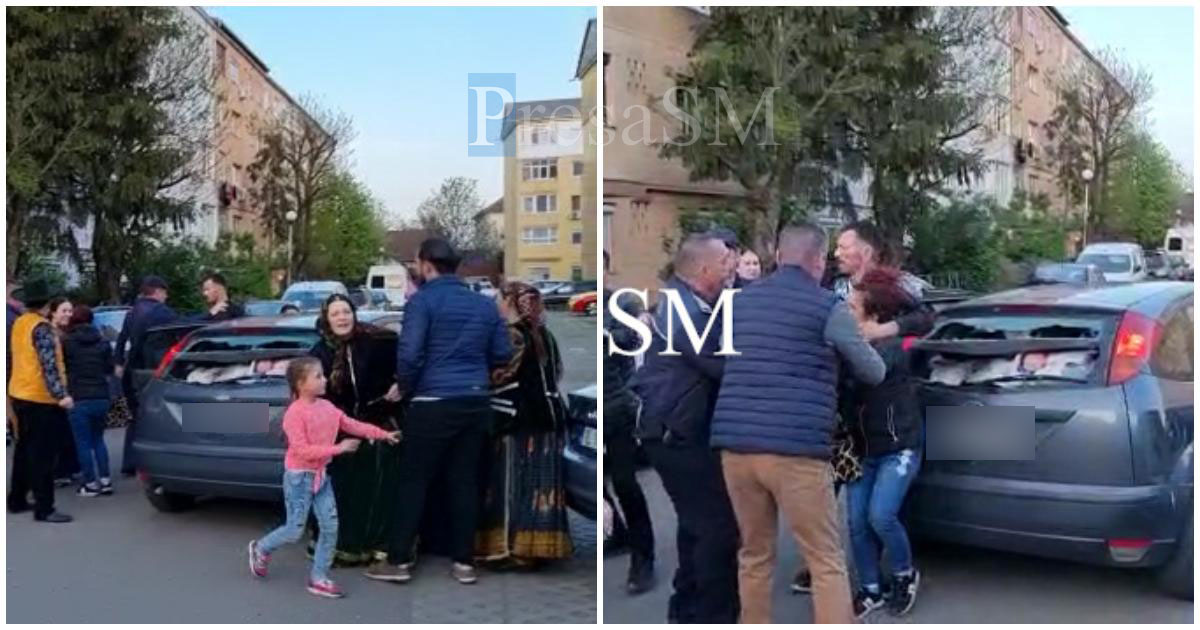 FOTO/VIDEO. Momentul în care fetița dispărută ajunge acasă. Femeia care a luat-o, la un pas să fie linșată