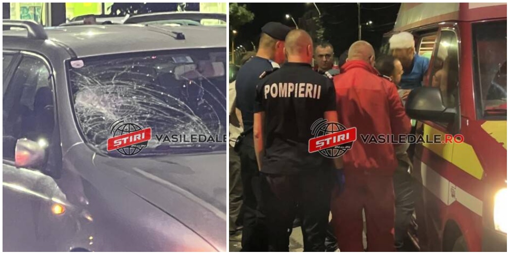 FOTO/VIDEO. Un sătmărean a lovit cu mașina un pieton. Victima a fugit de SMURD, oprită de jandarmi