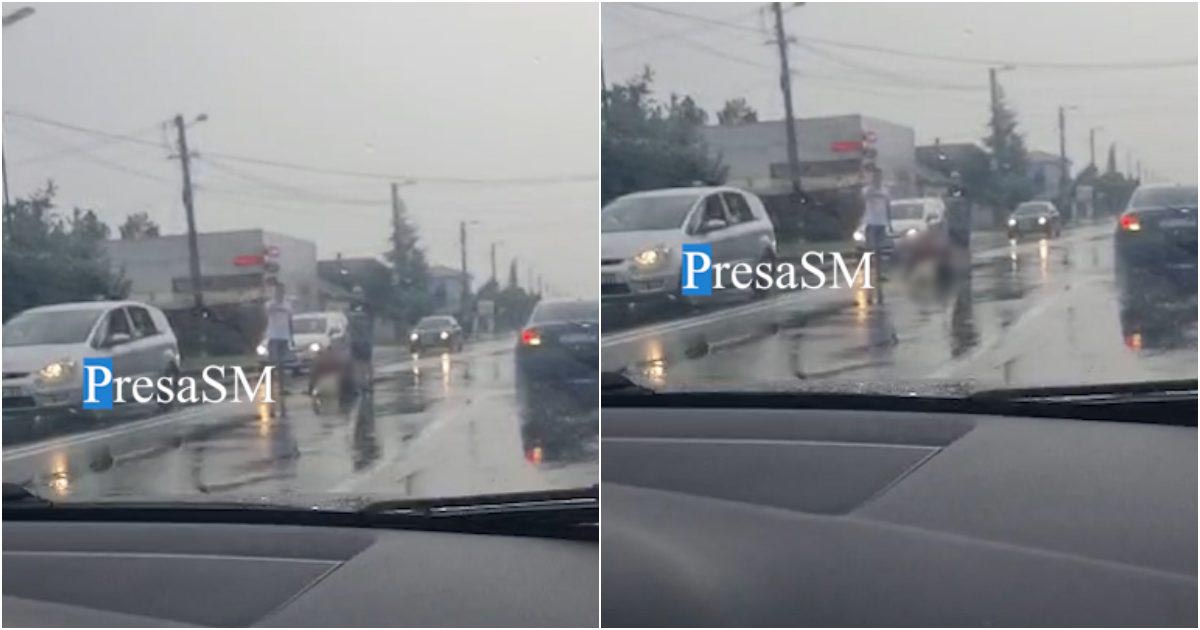 VIDEO. Lașitatea unui șofer. A lovit un biciclist în Satu Mare și a fugit. Acum a fost trimis în judecată