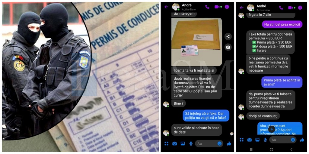 MĂRTURIE. Cum și-a cumpărat un sătmărean un permis fals, via Facebook/WhatsApp