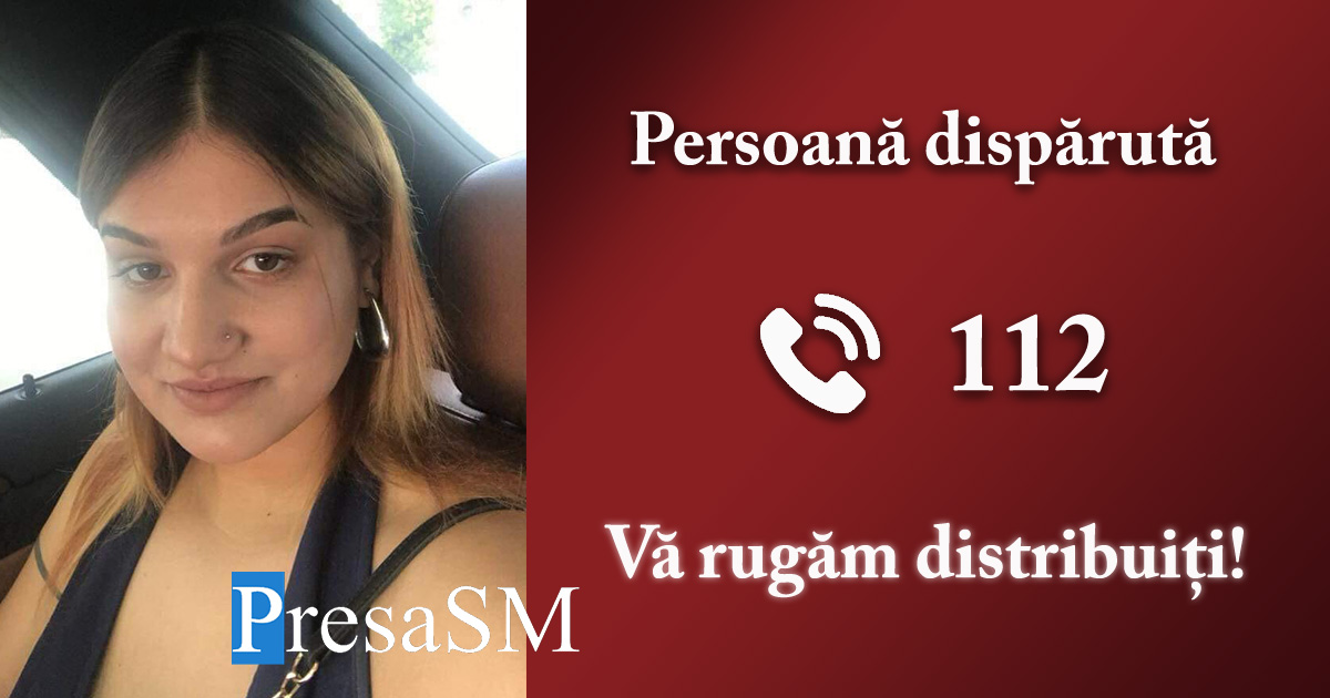 URGENT. De 3 zile nu se mai știe nimic de Georgiana, dispărută din Satu Mare! Ați văzut-o?