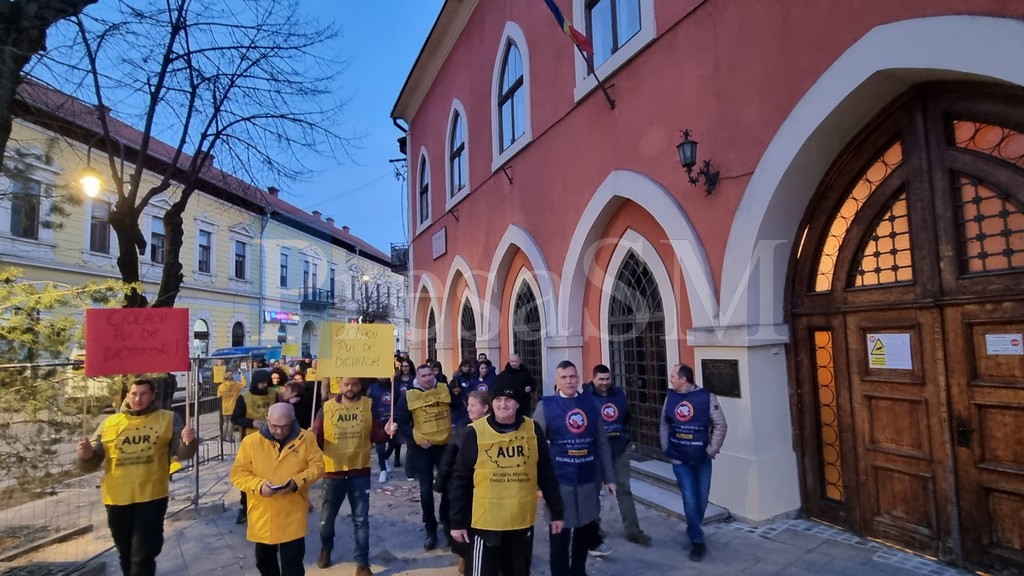 Liderii AUR: ”Mii de români au protestat în toată țara față de comasarea alegerilor”