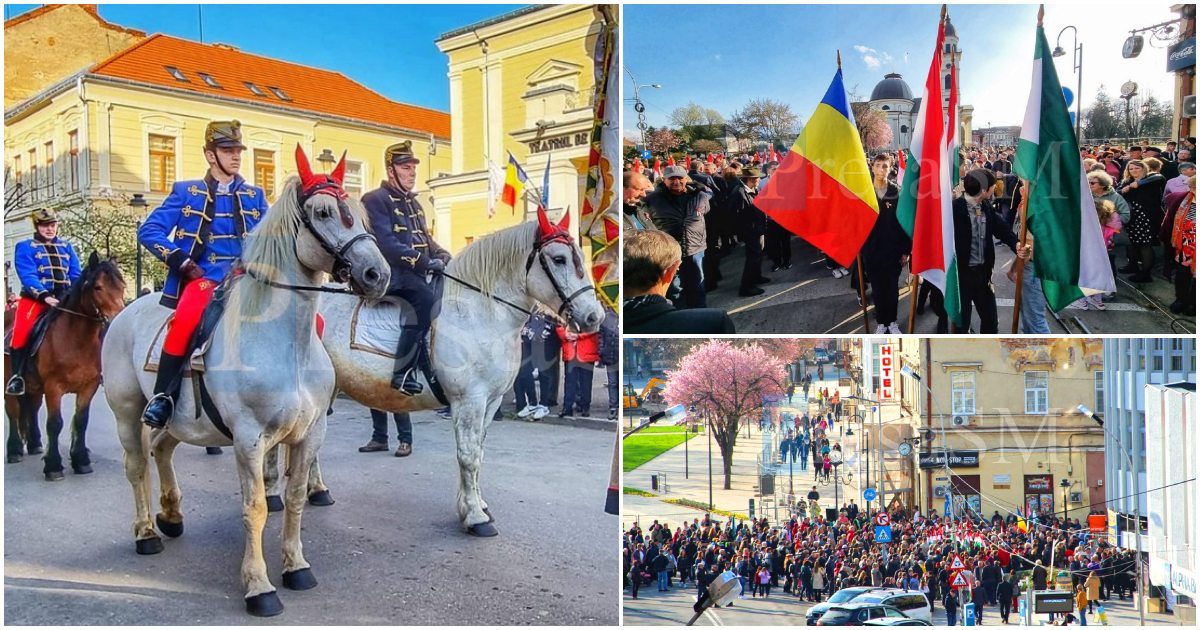 Paradă cu husari și fanfară de 15 Martie, la Satu Mare. Programul evenimentelor pentru Ziua Maghiarilor de Pretutindeni