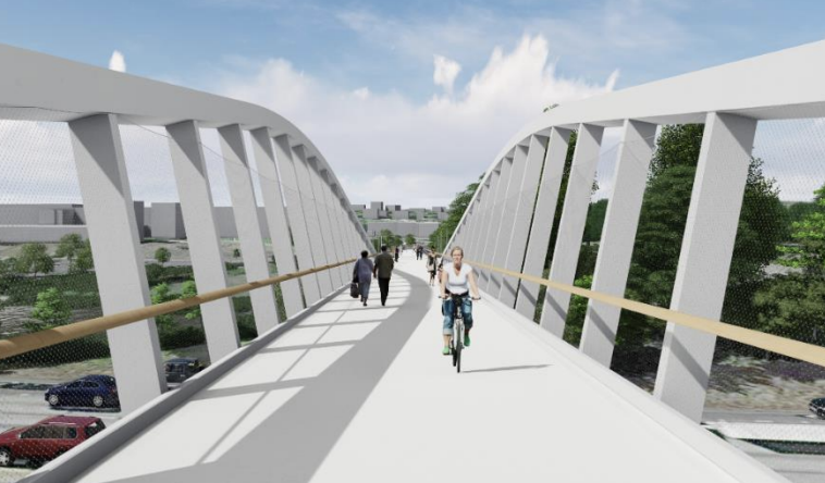 FOTO. Se mai construiește un pod în municipiul Satu Mare. Va fi unic în țară