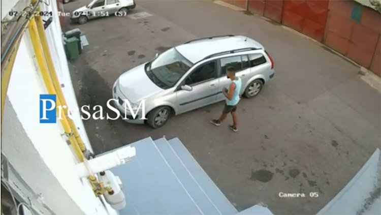 VIDEO. Sătmăreanul a furat mașina pizzeriei și a vândut-o imediat. Cum l-au prins polițiștii