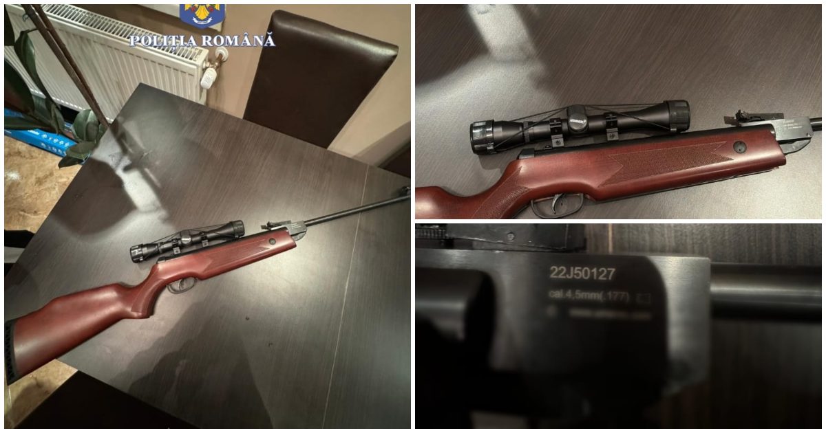 FOTO/VIDEO. Percheziții la Satu Mare. S-a lăsat cu confiscări de arme și muniții