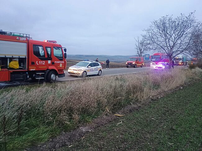 O șoferiță a dat cu mașina peste un pieton, pe DN1F, în județul Satu Mare