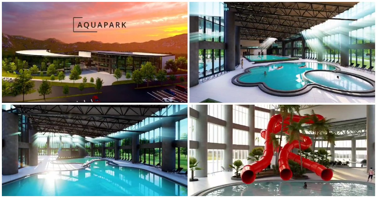 FOTO/VIDEO. Aquapark de 36 milioane euro la Tășnad! S-a semnat contractul! 7 noi bazine