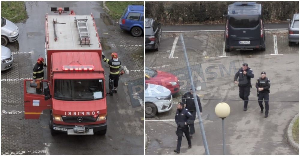 Incendiu provocat intenționat într-un bloc din municipiul Satu Mare. S-a lăsat cu dosar penal