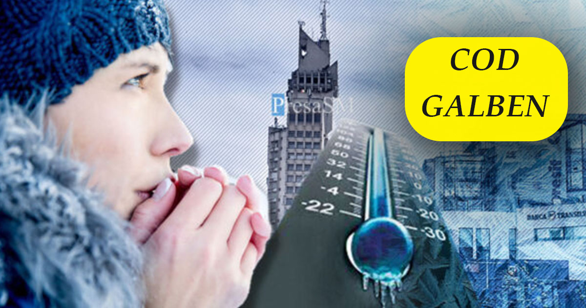 Satu Mare, în continuare sub Cod galben de ger. Când expiră noua avertizare meteo