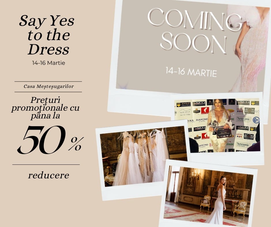 Designerul Ioana Călin își scoate la vânzare tot stocul de rochii de mireasa cu reduceri de până la 50%