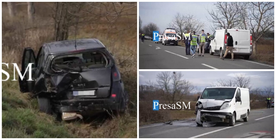 FOTO/VIDEO. Accident grav, cu victimă, la ieșirea din Ciuperceni: O mașină s-a ciocnit cu o autoutilitară