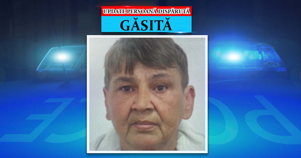 Sătmăreanca dată dispărută a fost găsită, anunță polițiștii