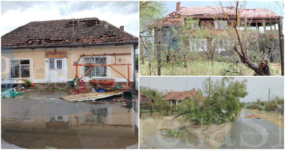 FOTO/VIDEO. Bilanțul furtunilor de ieri. Satul Horea, cel mai afectat din tot județul