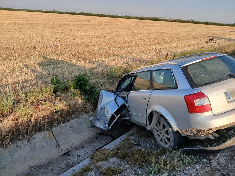 Accident în județul Satu Mare. Un tânăr șofer a ajuns la spital