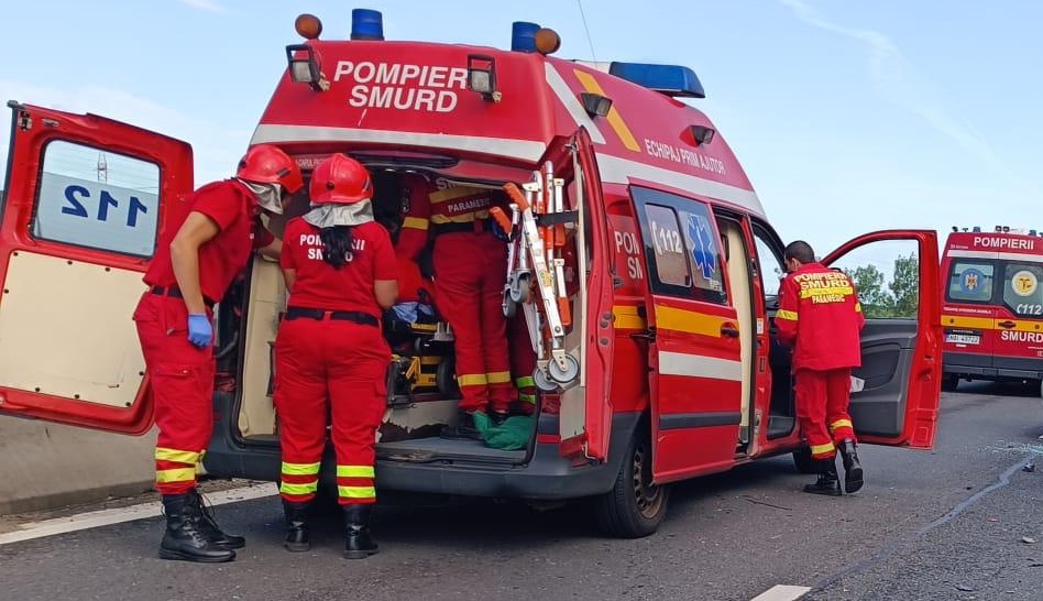 Accident rutier în lanț la intrarea în Lazuri – cinci persoane au ajuns la Urgență