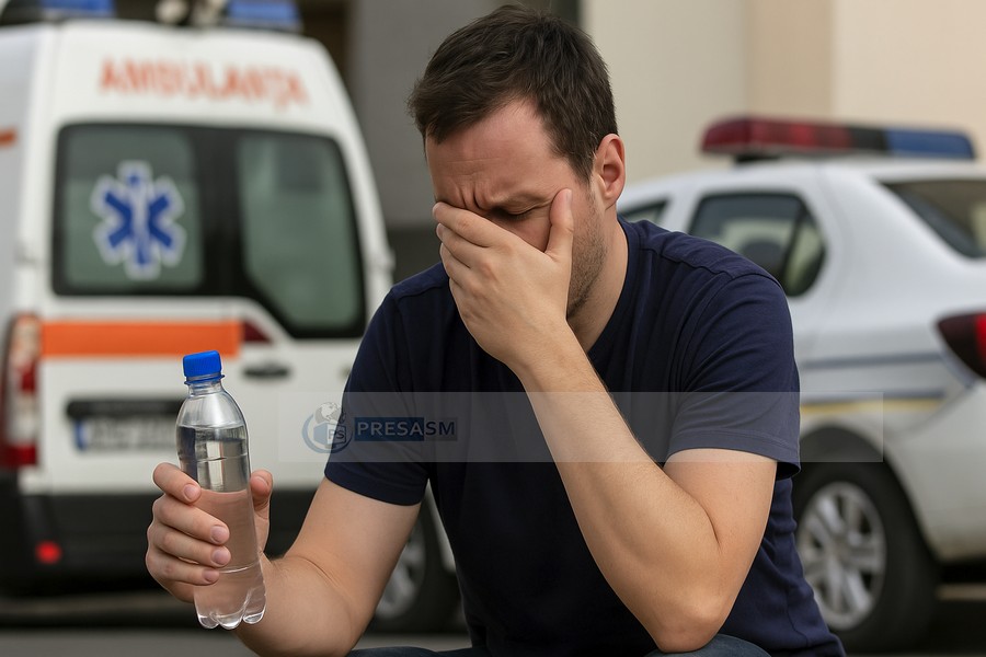 Nu e glumă: a băut diluant și s-a ales cu dosar penal! Ce au descoperit autoritățile după un apel la 112