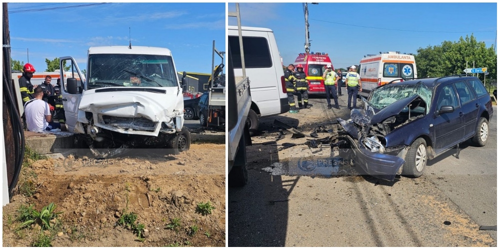 FOTO. Accident frontal, multiple victime. Poliția Satu Mare explică cum s-a produs
