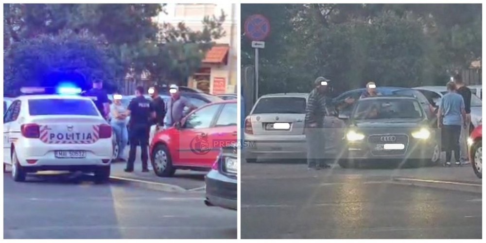 VIDEO. Conflict între mai multe persoane în centrul Sătmarului. Poliția a împărțit amenzi