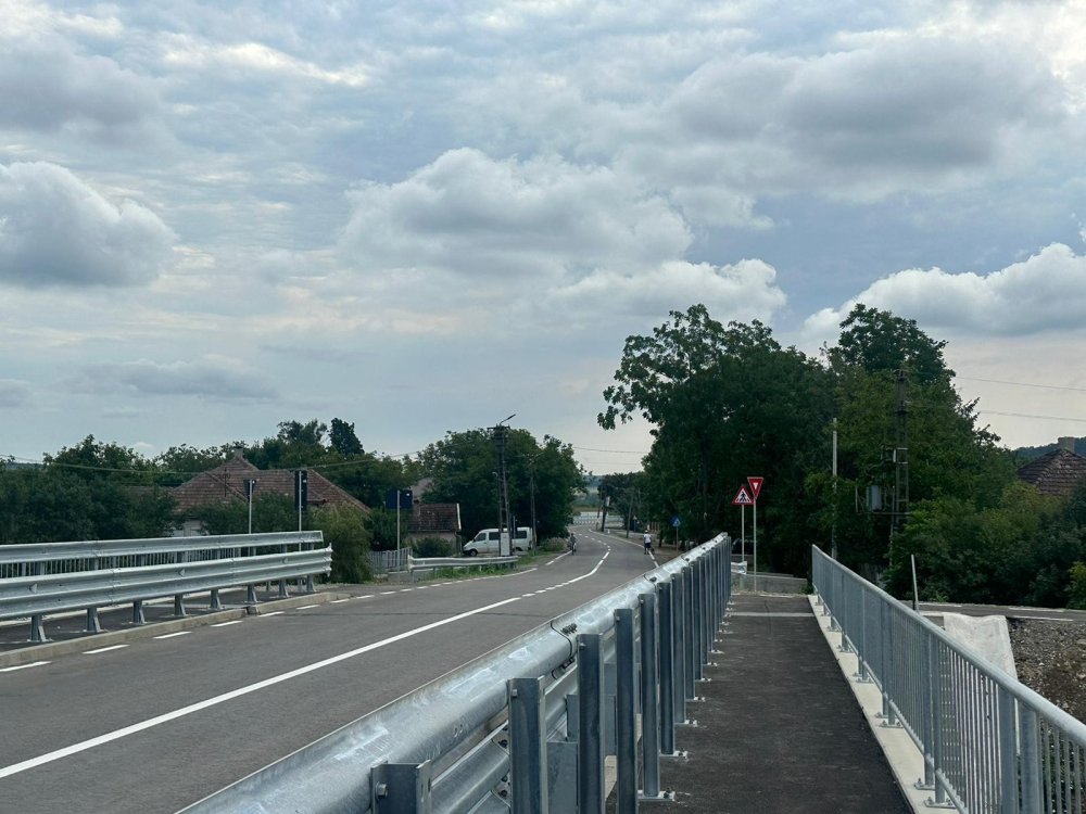 FOTO. Tronson de drum județean, redeschis. Investiție de peste 13 milioane în modernizare