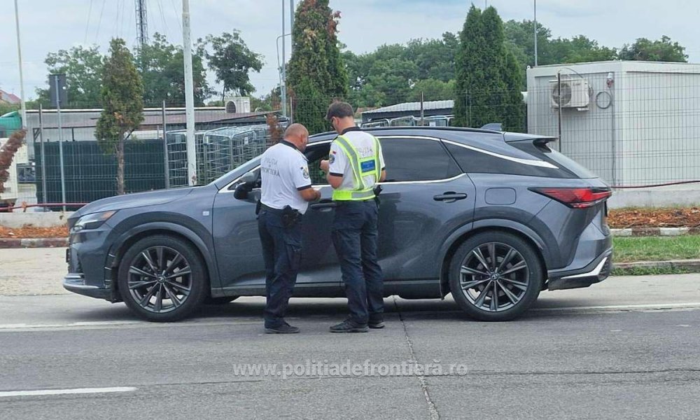 Infractor violent prins chiar la ieșirea din țară. A încercat să profite de Schengen