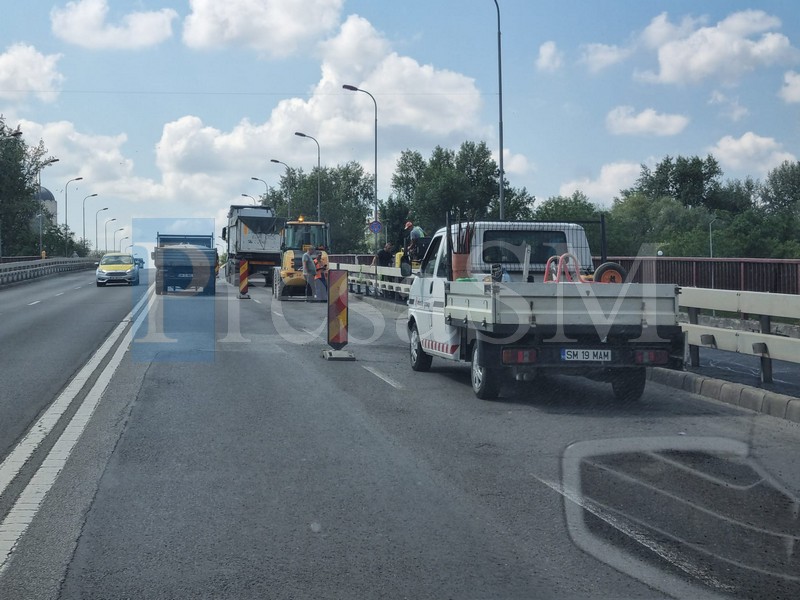 FOTO. Continuă reabilitarea pe podul Golescu. Se lucrează și la trotuare
