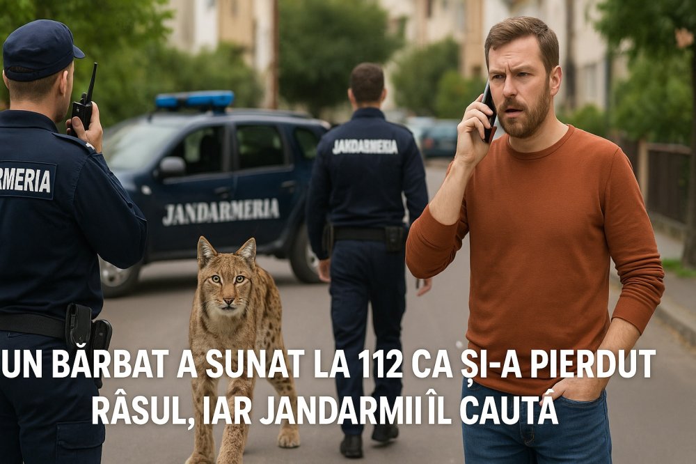 După saga cu pantera neagră, urmează cea cu râsul. Un bărbat și-a pierdut felina pe străzile unui municipiu din țară