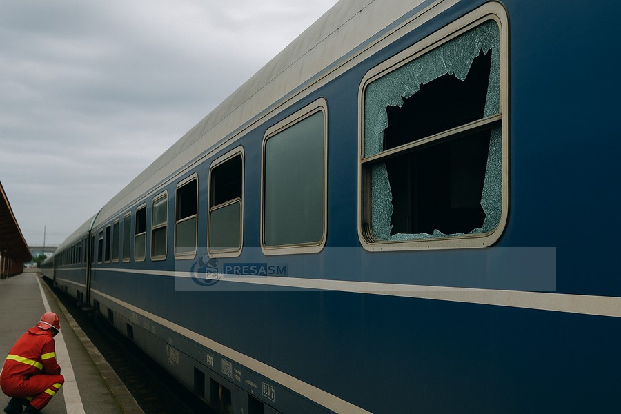 Coșmar pe ruta Mangalia–Satu Mare: Două fetițe, rănite în tren de un geam prăbușit în vagon