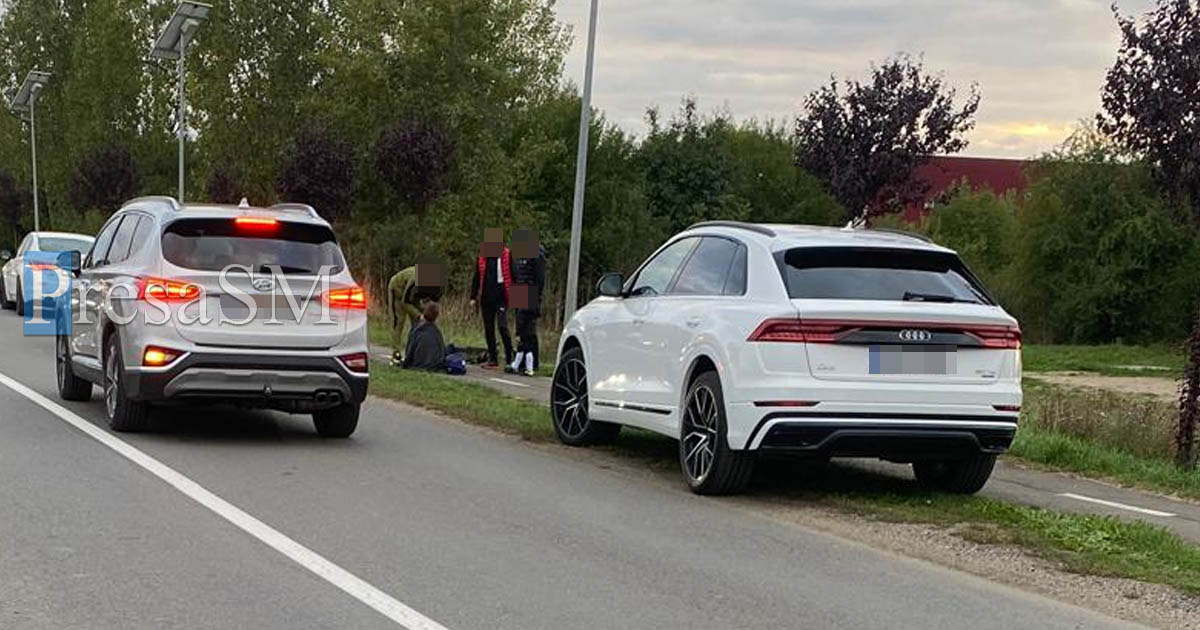 FOTO. Un copil (16) a căzut de pe o trotinetă electrică și a rămas inconștient, în Satu Mare