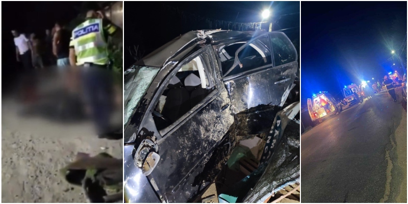 FOTO. Un tânăr (19) a intra cu mașina într-o terasă: 9 victime la Urgență