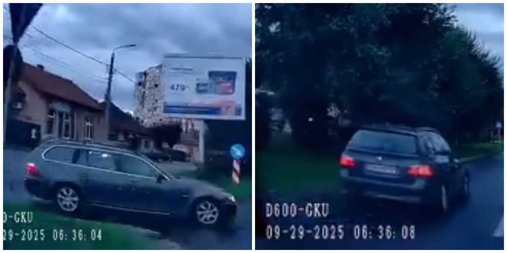 VIDEO. Accident surprins live pe B-dul Cloșca: un șofer a fugit de la locul faptei
