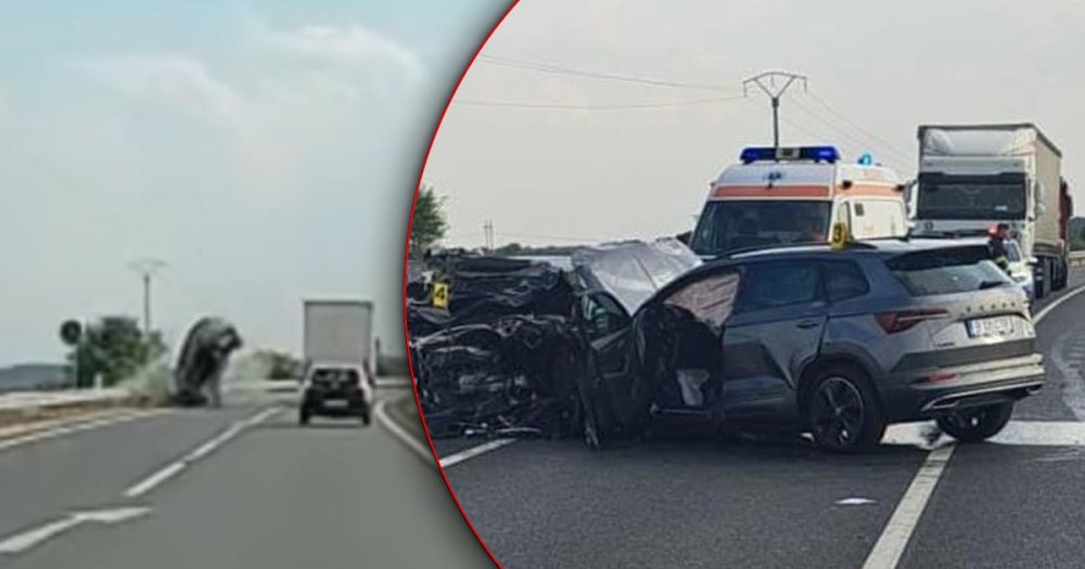 FOTO. Tragedie pe o șosea de centură din țară. Un tânăr a murit după un impact teribil. Momentul a fost filmat de o cameră de bord