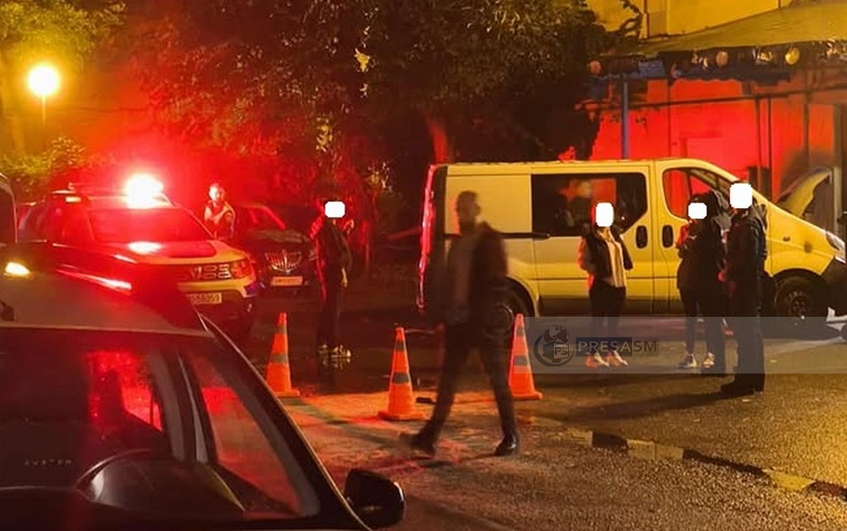 FOTO/VIDEO. Incendiere de tip mafiot în Satu Mare, lângă Spitalul Județean