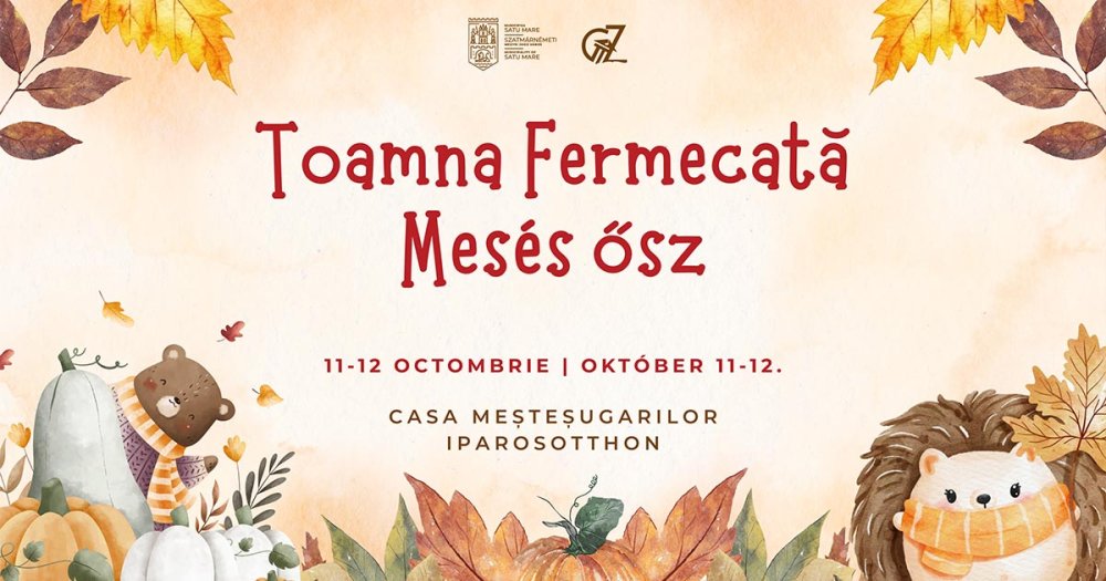 Weekend magic pentru cei mici! „Toamna fermecată” aduce povești, teatru și filme gratuite la Satu Mare