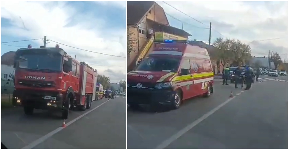 VIDEO. O șoferiță (81 de ani) a murit după ce a intrat cu mașina într-o ambulanță SMURD