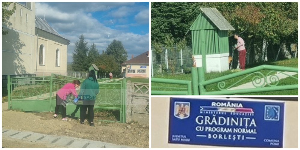 FOTO. Pomi, comuna unde educatoarele vopsesc grădinița, iar asistații stau în baruri